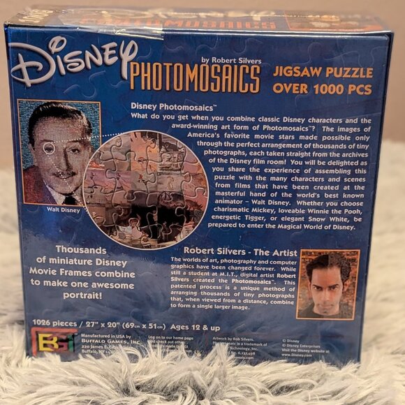 Disney Mickey Mouse 1000 Piece Photomosaic Jigsaw Puzzle by Robert Silvers New - Picture 5 of 8